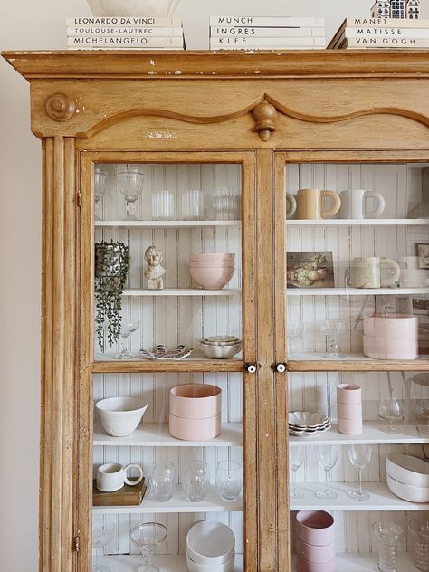 Decorate china cabinet display