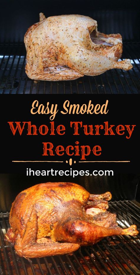 Smoked Turkey Recipes Thanksgiving, Masterbuilt Smoked Turkey, Smoked Whole Turkey, Whole Turkey Recipes, I Heart Recipes, Smoked Turkey Recipes, Heart Recipes, Brine Recipe, Grilled Turkey