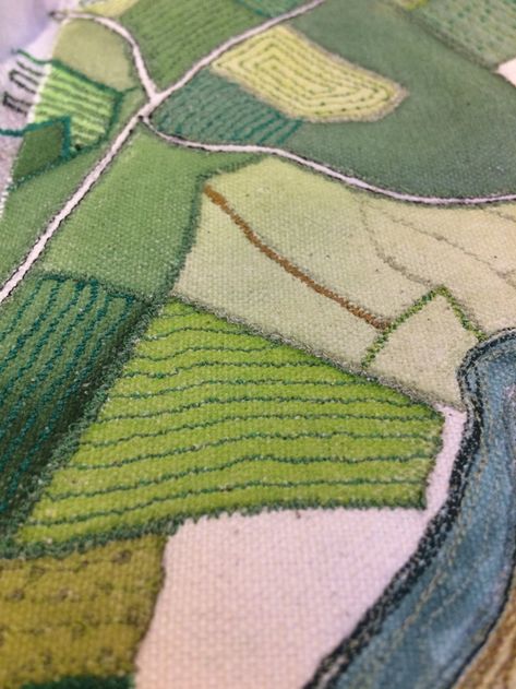 Blog — Kate Tarling Medieval Embroidery, Map Quilt, Freehand Machine Embroidery, Abstract Quilt, Landscape Quilt, Creative Textiles, Landscape Quilts, Watercolor Projects, Machine Embroidery Applique