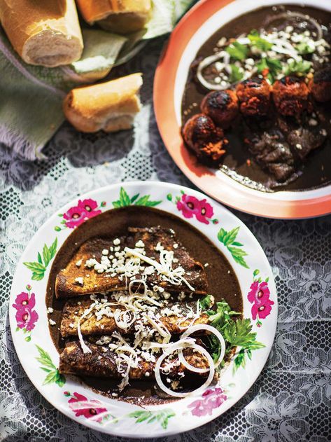 Hard Recipes, Most Challenging Foods to Make | Saveur Black Mole, Mocha Recipe, Ripe Plantain, Mole Sauce, Roasted Radishes, Stewed Potatoes, Homemade Pastries, French Dessert, Spicy Pork