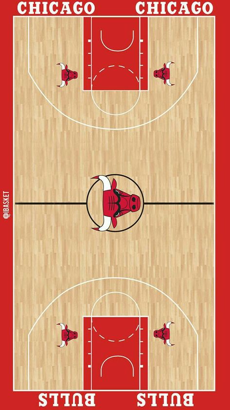 Basketball Court Wallpaper, Chicago Bulls Wallpapers, Nba Court, Nba Arenas, Bulls Wallpaper, Nba Basket, Michael Jordan Pictures, Chicago Bulls Logo, Jordan Logo Wallpaper