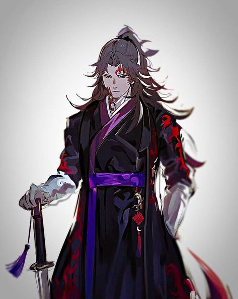 Japan Warrior, Naruto Oc Characters, Demon King Anime, Demon Hunter, Earning Money, Demon King, Kimetsu No Yaiba, Handsome Anime Guys, Slayer Anime