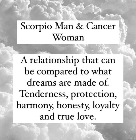 Scorpio Man And Cancerian Woman, Scorpio And Cancerian, Intuitive Tattoo, Scorpio Relationships, Scorpio Compatibility, Relationship Quotes For Him, Future Dreams, Zodiac Sign Traits, Zodiac Stuff