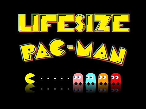 This game was submitted by Dustin Harrison who also submitted Soccer Stomp ! Quickie: It's Pac-Man but life size! And it glows in the dark, how cool is that? Pro Tips: 1. Play Dubstep Pacman music 2. Go big or go home - the higher the production value on this one, the better Game Vbs, College Ministry, Messy Games, Human Foosball, Life Size Games, Rally Games, Pacman Game, Homecoming Decorations, Gamer Party