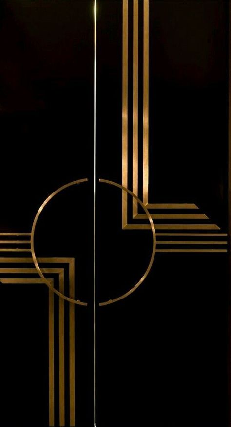 color>black&gold Hotel Doors Design, Art Deco Background, Art Deco Door, Art Door, Fire Door, Art Deco Bedroom, Hotel Door, Art Deco Interior Design, Art Deco Geometric