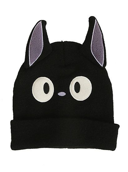 Studio Ghibli Kiki's Delivery Service Jiji Knit Watchman BeanieStudio Ghibli Kiki's Delivery Service Jiji Knit Watchman Beanie, Studio Ghibli Kiki's Delivery Service, Ghibli Kiki's Delivery Service, Cat Beanie, Nerd Fashion, Kiki Delivery, Kiki's Delivery Service, Kitty Meow, Shirt Diy, Fantasy Closet