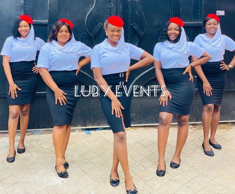 Ushering agency Ushering Uniform Ideas, Worship Team Outfits, Team Outfits, Choir Uniforms, Choir Dresses, Casual Gowns, Uniform Ideas, Worship Team, Good Color Combinations