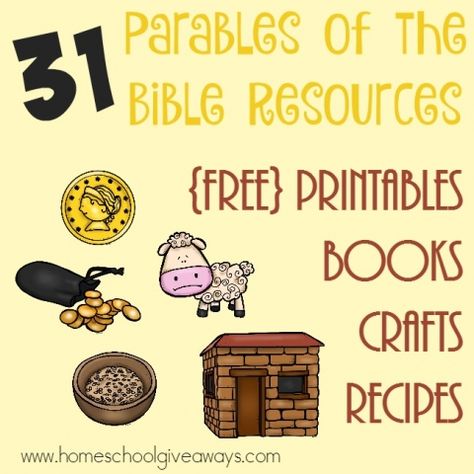 Add some fun and printables to your Bible time with these Parables of the Bible resources. Over 30 printables, crafts, activities, books & MORE! :: www.homeschoolgiveaways.com Parable Of The Wedding Feast Craft, Parable Of The Tenants Craft, Frankie Tattoo, Parable Of The Sower For Kids Activities, Parables Of Jesus For Kids, Story Format, Bible Parables, Free Bible Printables, Parables Of Jesus