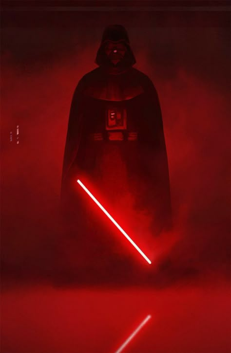 Star Wars Art Drawings, Darth Vader Wallpaper, Red Lightsaber, Star Wars Wall, Anakin Vader, Sith Empire, Star Wars Background, Star Wars Sith, Dark Vador