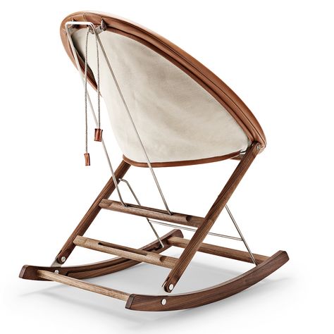 Interview with Danish Designer Anker Bak - Design Milk Foldable Rocking Chair, Hot Color Palette, Nest Chair, Diesel Living, Shabby Chic Table And Chairs, Carl Hansen & Son, British Furniture, Carl Hansen, Leather Frames