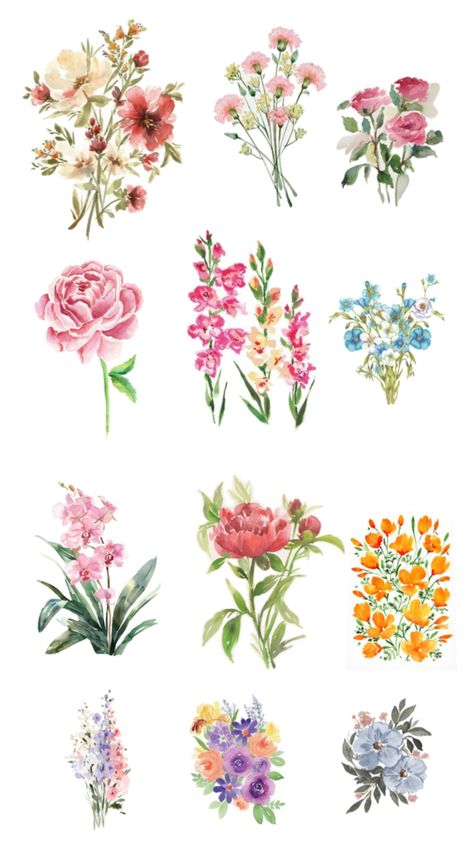 #flowers #flower #collage #aesthetic #watercolor #watercolorflowers #painting #viralpost Flower Collage Aesthetic, Flowers For Collage, Collage Flowers, Flowers Collage, Aesthetic Watercolor, Flower Calendar, Flower Collage, Cartoon Flowers, Collage Template