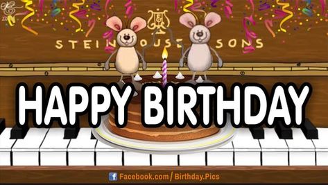 Happy Birthday Piano, Grandmas Birthday, Happy Greetings, Happy Birthday Wishes Song, Happy Birthday Funny Humorous, Birthday Wishes Songs, Happy Birthday Music, Happy Birthday Woman, Birthday Greetings Funny