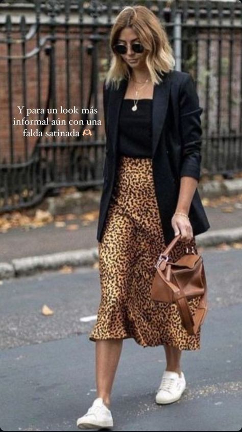 Slip Skirt Outfit, Leopard Skirt Outfit, Silk Skirt Outfit, Skirt Outfit Fall, Latest Summer Fashion, Leopard Skirt, Printed Midi Skirt, Slip Skirt, Skirt Outfit