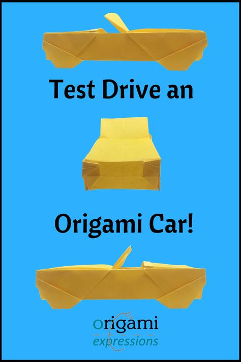 Want to fold an origami car? Click for more information about this easy origami car model, including origami car instructions, tips for making an origami car, and paper suggestions. | origami car tutorial how to make | origami car art | origami car diy | origami car easy | #origami #paperfolding #origamicar #paperart via @origami_express Paper Car Origami, Car Origami, Origami Car, 3d Film, Car Diy, Paper Car, Homeschool Crafts, Wood Walls, How To Make Origami