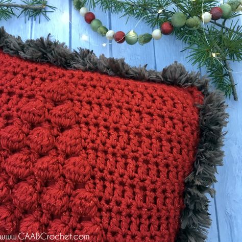 Oh, Christmas Tree Pillow | A Free Crochet Christmas Pillow Pattern Crochet Christmas Pillow, Crochet Christmas Tree Ornaments, Crochet Christmas Ornaments Free Pattern, Crochet Pillow Patterns Free, Crochet Christmas Ornaments Free, Crochet Christmas Tree, Crochet Tree, Oh Christmas Tree, Crochet Cushion Cover