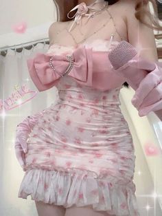 #BEAUTY ,#REALATIONSHIPS #Fashion #Outfits #Winter Outfits #Animals Wrapping Aesthetic, Pink Corset Dress, Crochet Outfits, Bow Fashion, Kawaii Outfits, Only Aesthetic, French Elegance, Pink Corset, Dress Bow