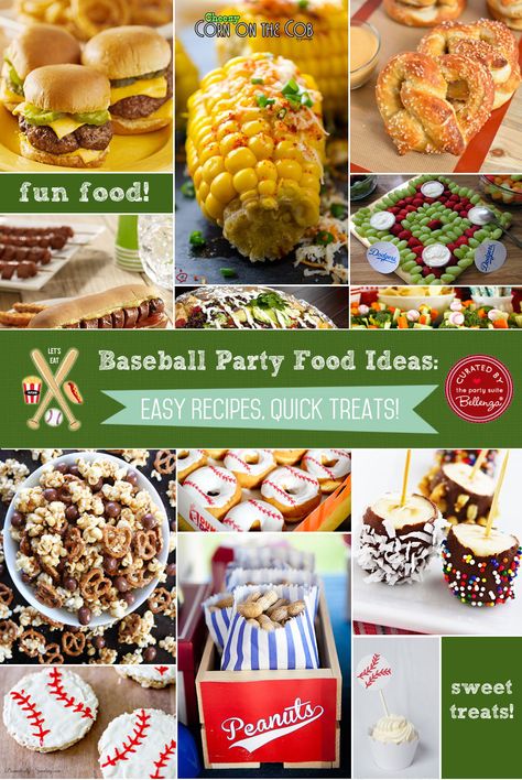 Baseball rehearsal dinner food ideas! Baseball Theme Food, Baseball Party Food, Bbq Ideas Food, Food Ideas Quick, Baseball Food Party, Watch Party Food, Rehearsal Dinner Food, Baseball Food, Ballpark Food