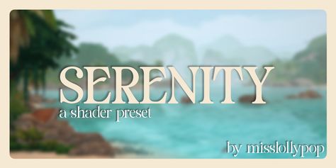 Here it is, finally, my newest shader preset, Serenity. This shader focuses on smooth and not oversaturated colour with a balance of shadows that work in all forms of gameplay. These presets are comp… Pilates Poses, Sims 4 Gameplay, Pretty Landscapes, Sims 4 Game, Sims Mods, Cloud 9, Sims 4 Mods, Life Savers, Feel Confident