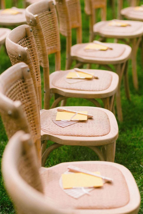 See more from this amazing yellow themed wedding from San Francisco! Yellow Wedding Favors, Ceremony Favors, Studio Mondine, Yellow Wedding Theme, Wedding Chicks, Yellow Wedding, Custom Decor, Wedding Design, Botanical Garden