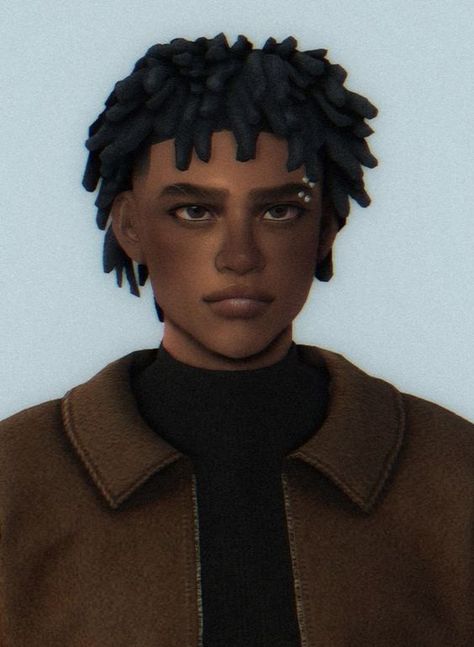 Mullet Dreads, Black Hair Male, Male Sims, Sims 4 Men Clothing, Sims 4 Hair Male, Sims 4 Black Hair, Hair Male, Sims Packs, Free Sims 4