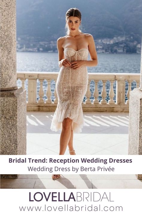 Wedding Dress Berta, Short Bridal Dresses, Wedding Reception Dresses, Best Wedding Reception, Chic Bridal Gown, Slip Wedding Dress, Short Bridal Dress, Reception Bridal Dress, Berta Wedding Dress