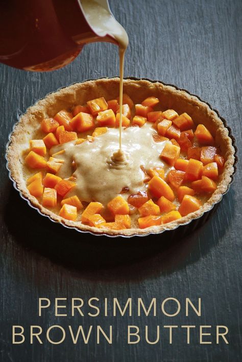 Persimmon Tart, Desserts Thanksgiving, Persimmon Recipes, Butter Tart, Nancy Silverton, Holiday Desserts Christmas, Christmas Elegant, Desserts Christmas, Christmas Easy