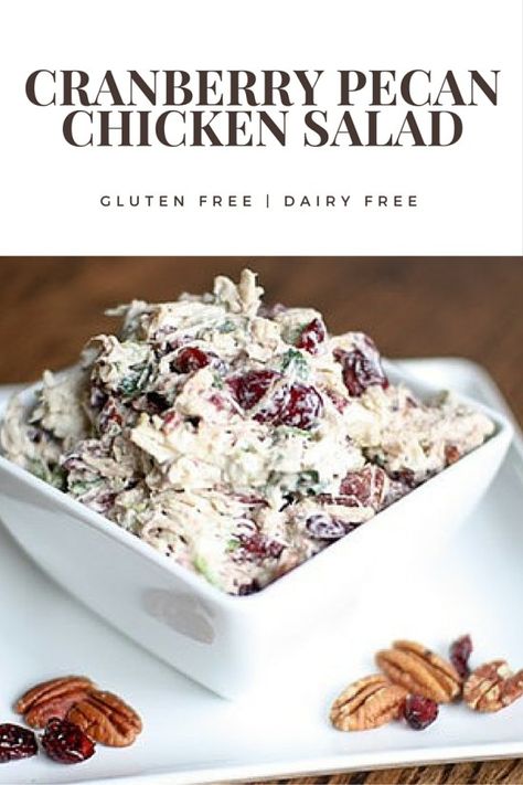 Chicken Salad Recipe With Pecans, Chicken Repices, Xmas Bark, Creamy Salads, Highschool Lunch, Pecan Chicken Salad Recipe, Cranberry Pecan Chicken Salad, Recipe With Pecans, Chicken Cranberry