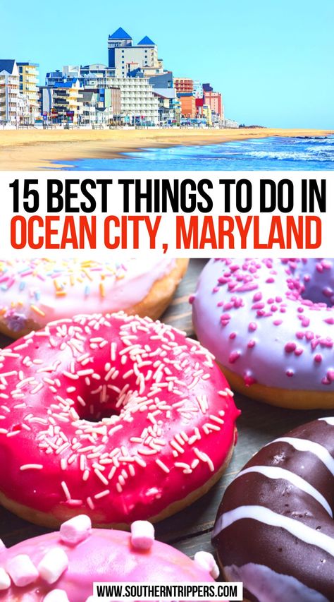 15 Best Things To Do In Ocean City, Maryland Ocean City Boardwalk Maryland, Things To Do In Ocean City Maryland, Ocean City Maryland Aesthetic, Oceancity Maryland, Things To Do In Maryland, Maryland Vacation, Ocean City Maryland Beach, Maryland Travel, Visit Maryland