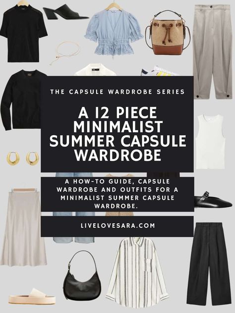 If you are anything like me, you alternate between waking up and wanting to have a maximalist wardrobe like Beth Jones, or you want to go in the opposite direction and seek out a paired back and minimalist capsule wardrobe like the epic aesthetic of 90s minimalism. Epic Aesthetic, Minimalist Summer Wardrobe, French Style Outfits, Travel Capsule Wardrobe Summer, 90s Minimalism, Simple Work Outfits, Work Capsule, Capsule Wardrobe Basics, Minimalist Summer