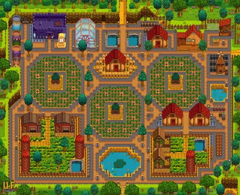 Aesthetic Stardew Valley, Stardew Valley Penny, Stardew Farm, Golden Clock, Layout House, Stardew Valley Farm, Stardew Farms, Stardew Valley Layout, Stardew Valley Tips