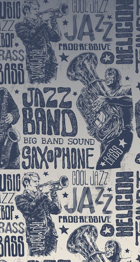 Jazz, old news paper Music Poster Wallpaper, Music Phone Wallpaper, Jazz Poster, Poster Wallpaper, Jazz Art, Music Drawings, Band Wallpapers, Whatsapp Wallpaper, Jazz Band