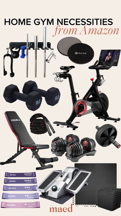 Ready to get more healthy in 2023? MAED today is sharing all of her favorite home gym equipment an accessories you can shop on Amazon today! With everything from weights to yoga mats and ab rollers, find what you need to get motivated in the new year! Gym Corner, Gym Necessities, Denise Vasi, Home Gym Bench, Yoga Foam Roller, Gym Organizer, Home Gym Set, No Equipment Ab Workout, Core Strength Training