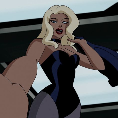 Dc Characters Female, Black Canary Aesthetic, Black Canary Icon, Dc Black Canary, Wonder Woman Aesthetic, Black Canary Comic, Comic Woman, Dc Animation, Comic Women