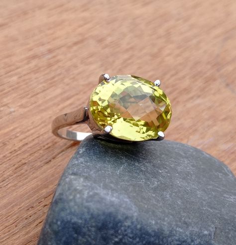 Ring Yellow Stone, Yellow Stone Ring, Yellow Stone Rings, Topaz Yellow, Gemstone Ring Silver, Quartz Jewelry, Yellow Stone, Handmade Rings, Citrine Gemstone