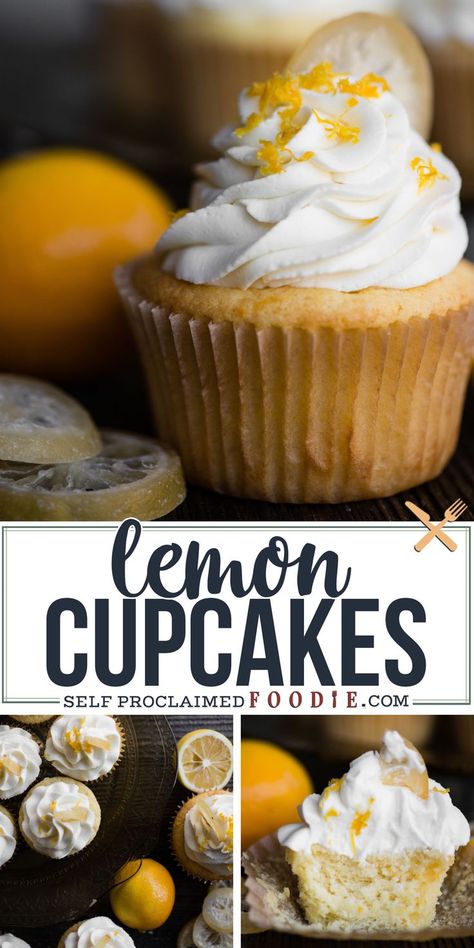 Lemon cupcakes, made from scratch, are perfectly moist and sweet.  Made with both lemon juice and lemon zest, the light and fresh citrus flavor shines through. The trick to perfect homemade cupcakes is in how you mix the batter. Topping these lemon cupcakes with mascarpone frosting or cream cheese frosting is downright heavenly! #lemon #cupcakes #frosting Marscapone Frosting, Lemon Marscapone, Classic Cupcakes, Home Made Cupcakes, Lemon Cupcake, Mascarpone Frosting, Homemade Cupcakes, Lemon Cupcakes, Easy Cupcakes