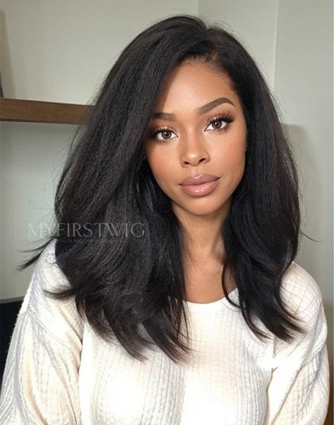 MyFirstWig Sale Zone Beachy Waves Black Hair, Deep Part Sew In, 16 Inch Sew In, Natural Looking Sew In Weave Black Women, Yaki Straight Sew In With Leave Out, Wear And Go Glueless Wig, Side Part Hairstyles Black Women, Wig Length Chart, Side Part Black Women