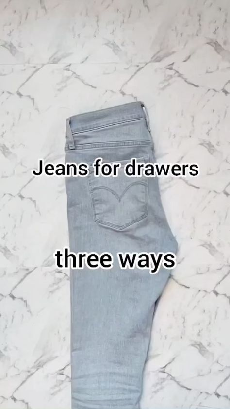 MetDaan on Instagram: “Learn how to fold your jeans in three different ways! @effectivespaces” Jeans Folding, How To Fold Jeans, How To Fold Pants, Folding Jeans, Crate Ideas, Packing Hacks Clothes, Milk Crate, How To Fold Towels, Clothes Organization Diy