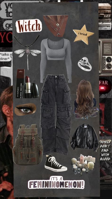 my supernatural outfit lol #supernatural Supernatural Outfit Ideas Women, Supernatural Aesthetic Outfit, Supernatural Outfit Ideas, Supernatural Inspired Outfits, Supernatural Fashion, Supernatural Characters, Supernatural Outfits, 2000s Cartoons, Casual Preppy Outfits