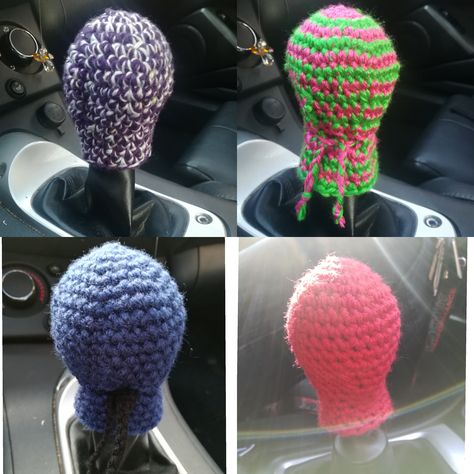 Car Shifter Decor, Crochet Car, Car Decorations, Car Mods, Crochet Items, Gear Shift, Crochet Home, Accessories For Men, Crocheted Item