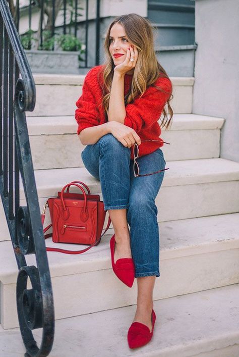 Red Pullover Outfit, Valentines Day Outfits Casual, Valentine Outfits For Women, Valentine Outfits, Cute Valentines Day Outfits, Winter Outfits Ideas, Casual Holiday Outfits, Pullovers Outfit, Red Valentine