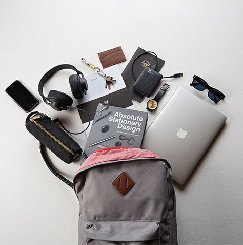 Great flatlay. They would have had to hold the bag over the top of the products on ground.