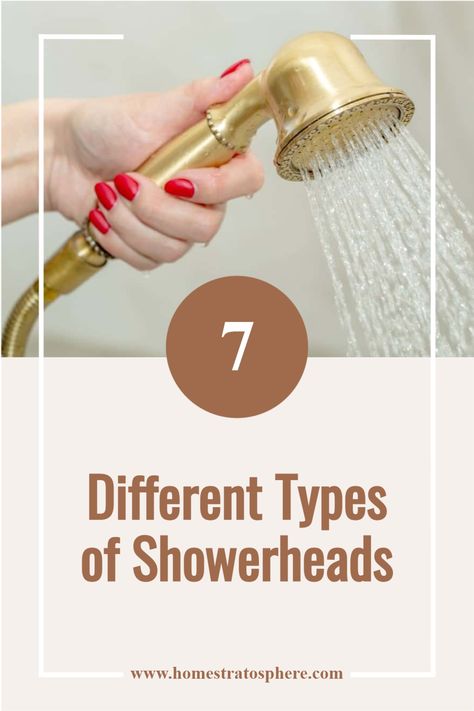 Types Of Shower Heads, Showerhead Ideas, Shower Heads Rainfall, Shower Head Ideas, Rain Shower Heads, Rental Bathroom, Rain Head, Luxury Master Bathrooms, Shower Style