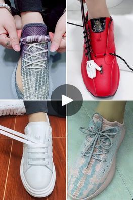 Cool Ways to Tie Shoe laces with Style | Creative ideas on how to tie shoe laces!👟 | By Art & Craft | Hello everyone, next start of
by taking a pair of shoes, we do not want to tie it as we
normally do. So instead make a hole in a loop with one of
those fingers and then bring it through the other sides and
push it through. Next take the shoe lace, take this kind of
shape and then any sort of cylindrical shape and then wrap
it around it as such. Now bring the other side through it and
then make a knot out of one of the sides as you can see and
bring the lace through it. That is the through it. Do this on
either side and fasten it by pulling one side through the
other. Next we will start off by tying a lace by taking two
sides and then tying a basic knot to it and then making a
loop out of Ways To Tie Shoe Laces, Shoe Lace Ideas, Shoe Ties Styles, How To Tie Shoes, Knot Out, Creative Shoes, Kinds Of Shapes, Push It, Tie Styles