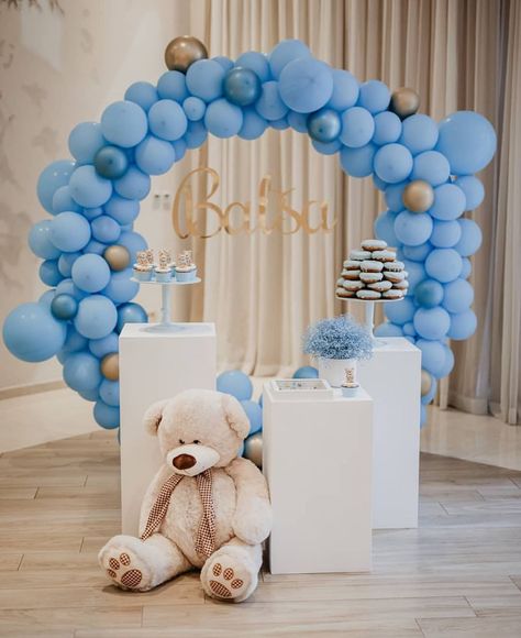 cumpleaños; cumpleaños felicitaciones; cumpleaños amiga; cumpleaños hombre; cumpleaños de sirena; Baby Shower Deco, Baby Boy First Birthday, Boy First Birthday, Inspiration Ideas, Diy Baby Stuff, Shower Ideas, First Birthdays, A Photo, Balloons