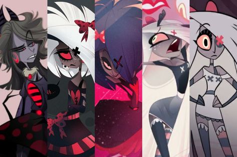 Creepy Clothes, Hotel Artwork, American Cartoons, Old Design, Monster Hotel, Harbin, Cute Emoji Wallpaper, Vivziepop Hazbin Hotel, Special Interest