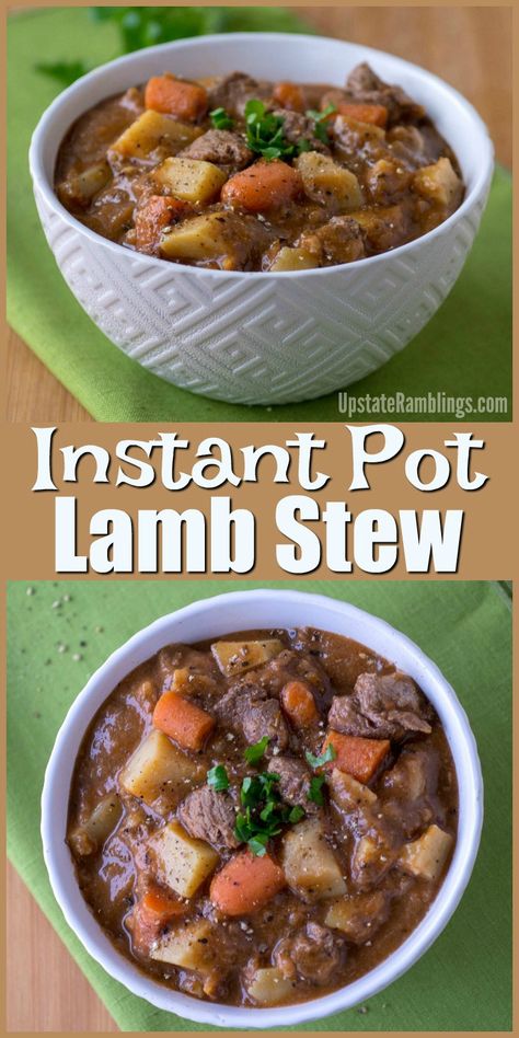 This tasty recipe for Instant Pot Lamb Stew is an easy Irish Dish perfect for St. Patrick's Day dinner! Find out how Guinness makes the broth rich and learn my trick for making sure your stew veggies aren't mushy in this Irish Lamb Stew with Guinness. Irish Lamb Stew, Irish Stew Recipe, Lamb Stew Recipes, Lamb Stew, Best Instant Pot Recipe, Tasty Recipe, Easy Instant Pot Recipes, Irish Recipes, Instapot Recipes