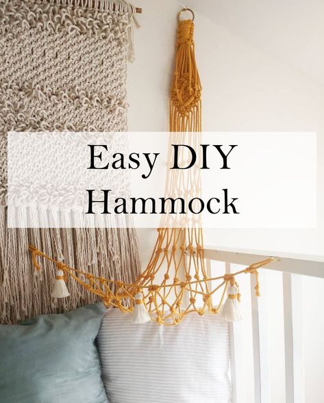 Learn how to make an easy DIY Hammock. Make it small for toys or size up for larger uses! #diyhammock #howtomakeahammock #easyhammock #howtomacrame #diymacrame #howtomakeanet #macramenet Diy Macrame Stuffed Animal Hammock, Hammock Pattern, Hammock Diy, Animal Hammock, Stuffed Animal Hammock, Toy Net, Macrame Hammock, Toy Hammock, Diy Hammock