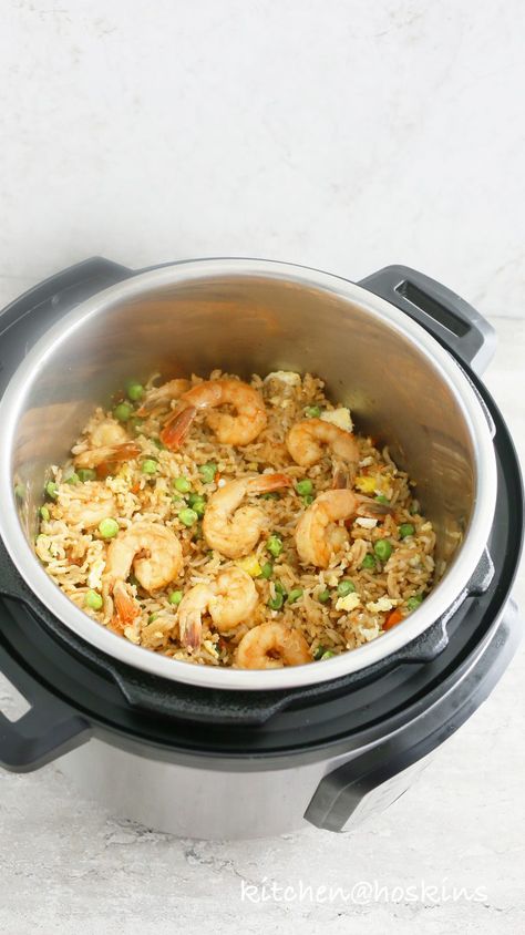 instant pot shrimp fried rice Instant Pot Shrimp, Rice Shrimp, Instant Pot Rice, Shrimp Fried Rice Recipe, Teriyaki Shrimp, Fried Rice Recipe Easy, Potted Shrimp, Pasta Easy, Shrimp Fried Rice