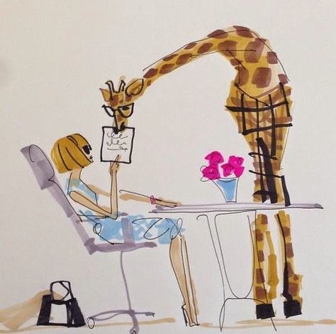 Metropolitan Musings: Artist of the Day: Donald "Drawbertson" Robertson Donald Robertson, Paper Fashion, Giraffe Art, Anna Wintour, Illustration Girl, Fashion Sketches, Fashion Drawing, Fashion Illustration, Photo Art