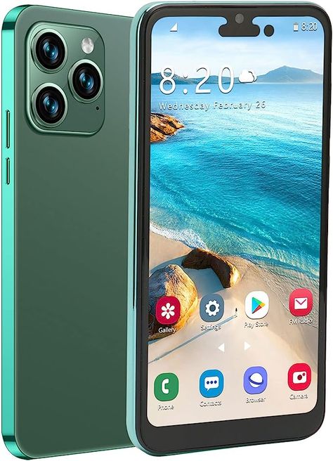 Amazon.com: Bewinner I14pro Max Unlocked Smartphone, 6.1in 4GB RAM 64GB ROM Dual SIM 4G Network Mobile Phone, Face ID Unlocked Cellphone for Android 11 4000mah Battery (Dark Green) : Cell Phones & Accessories Latest Mobile Phones, Cheap Phones, Phone Deals, Mobile Tech, Unlocked Cell Phones, Unlocked Phones, Latest Smartphones, Phone Shop, Boost Mobile